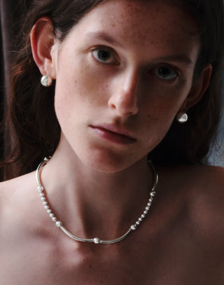 bowling tribe bow necklace